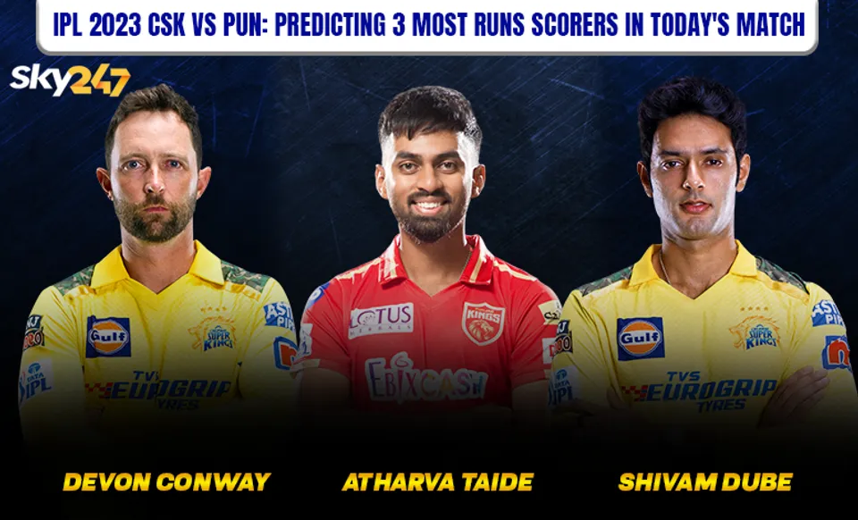 CSK vs PBKS, IPL 2023: 3 most run scorers in today's match