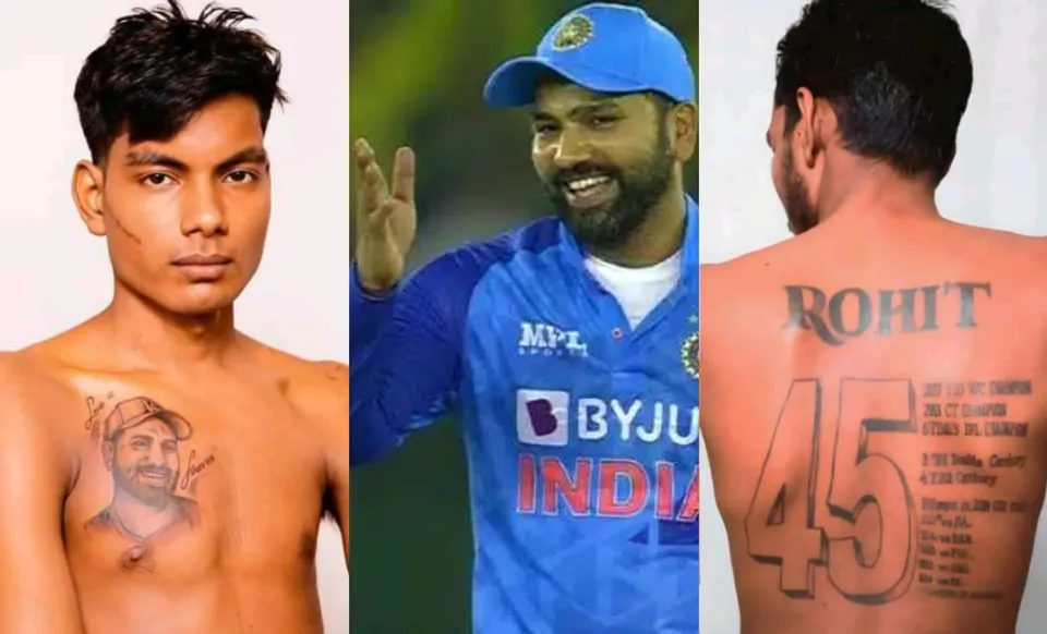 Rohit Sharma and his fan