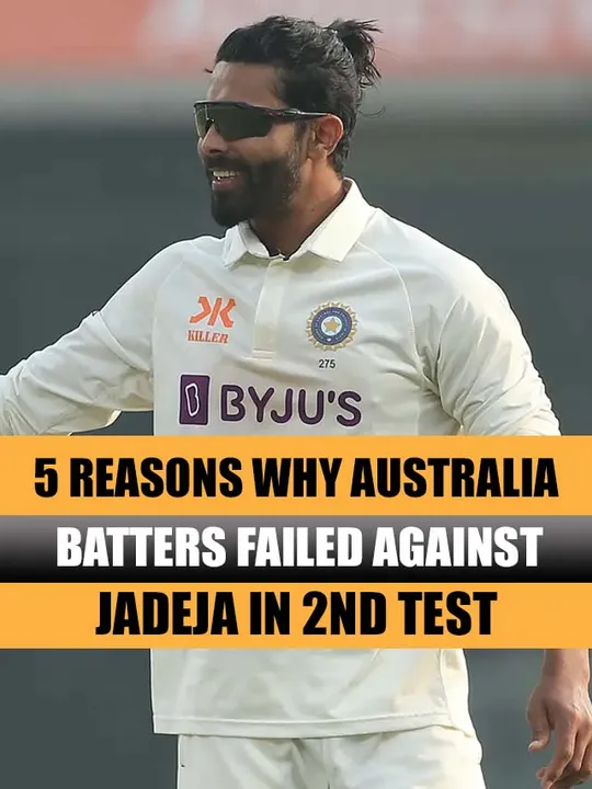 11:56 AM IND VS AUS: 5 reasons why Australia batters failed against Ravindra Jadeja in 2nd Test match