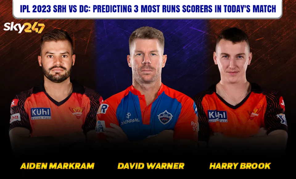 SRH vs DC, IPL 2023: 3 most run scorers in today's match