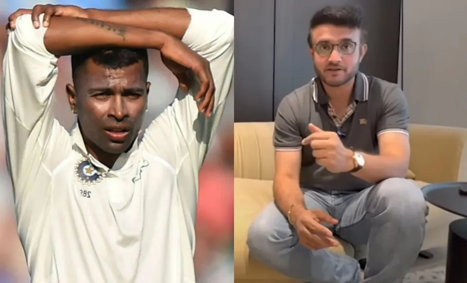 Hardik Pandya and Sourav Ganguly