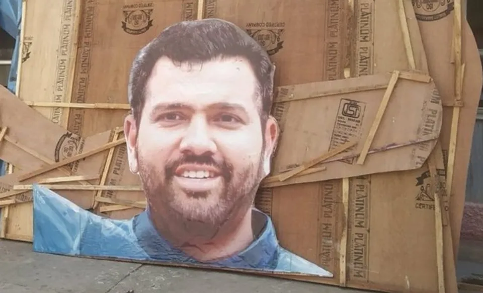 Rohit Sharma cut out in Hyderabad