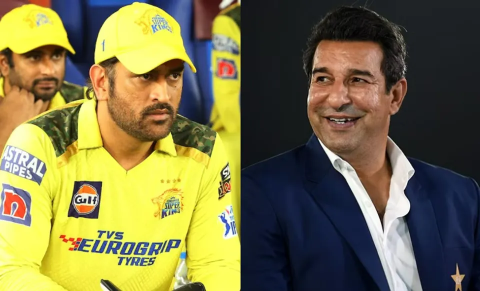 MS Dhoni and Wasim Akram