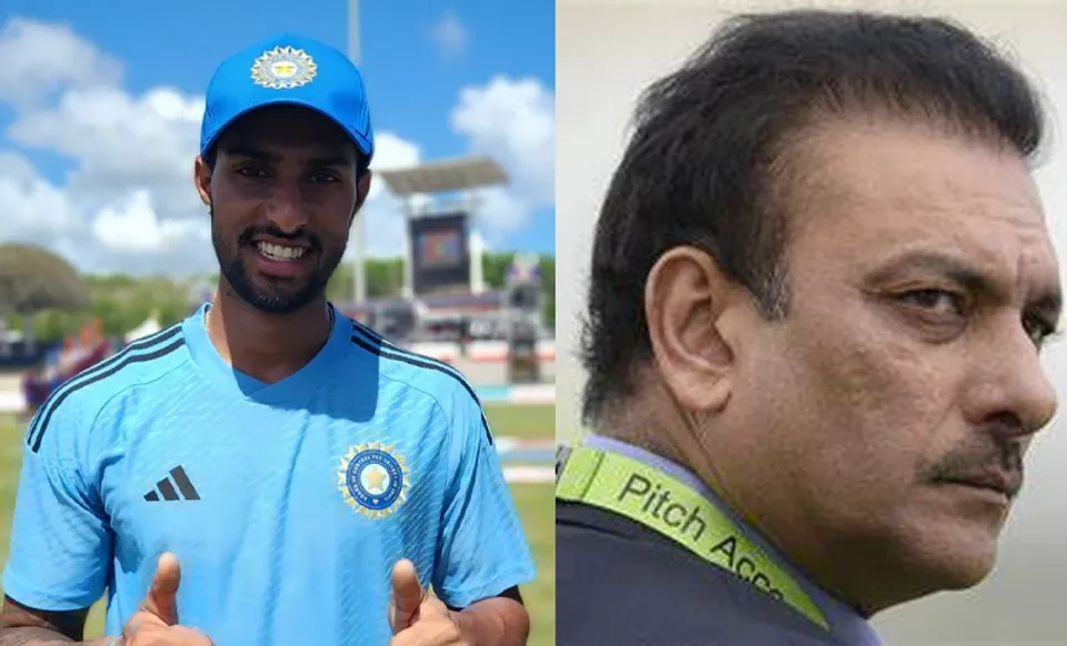 Tilak Varma and Ravi Shastri