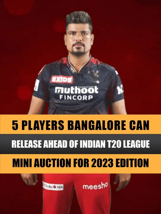 5 Players Bangalore franchise can release ahead of Indian T20 League mini auction for 2023 edition