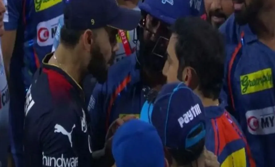 Virat Kohli and Gautam Gambhir in IPL 2023