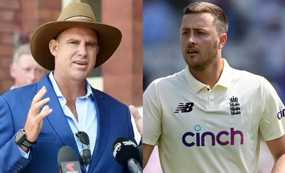 Matthew Hayden and Ollie Robinson