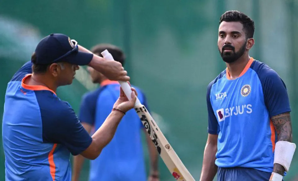 Rahul Dravid and KL Rahul