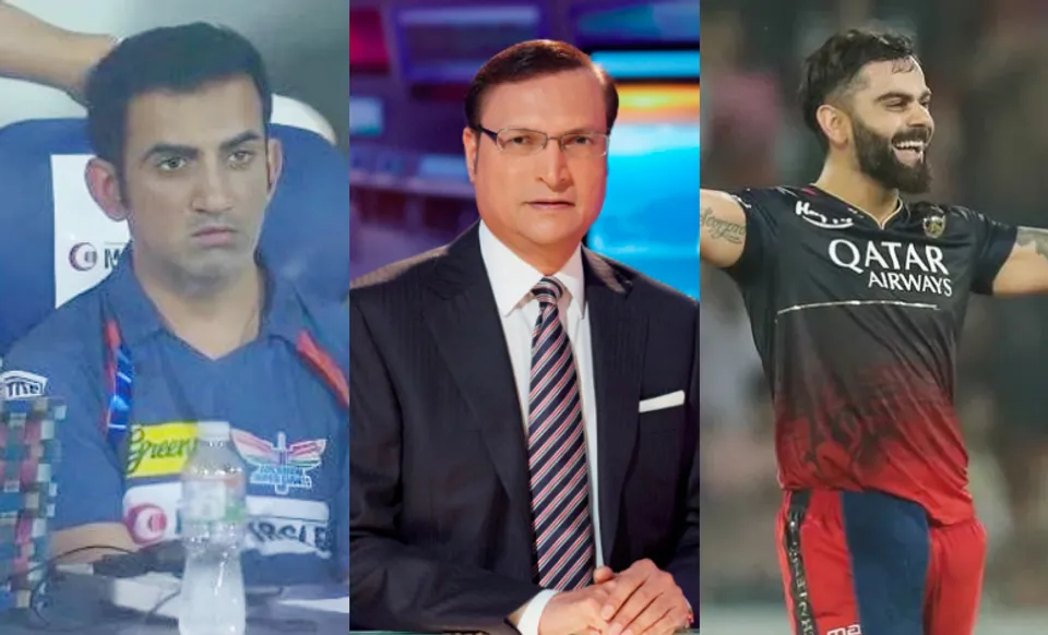 Rajat Sharma takes a dig at Gautam Gambhir