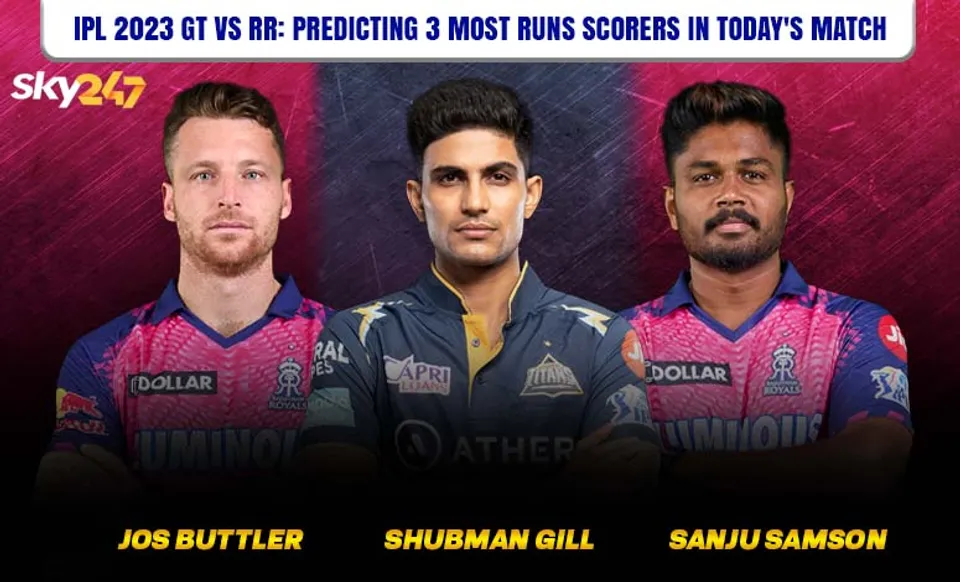 GT vs RR, IPL 2023: 3 most run scorers in today's match