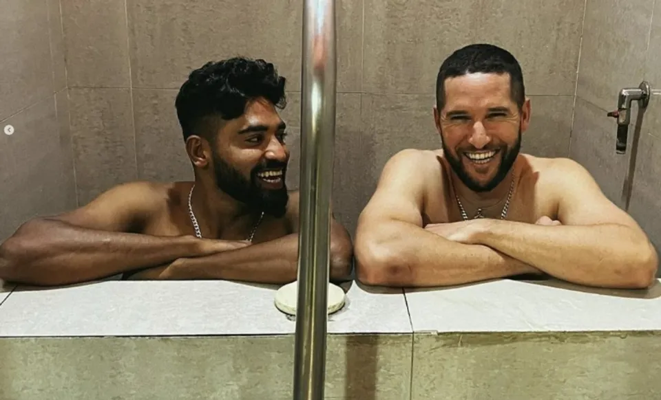 Mohammed Siraj and Wayne Parnell