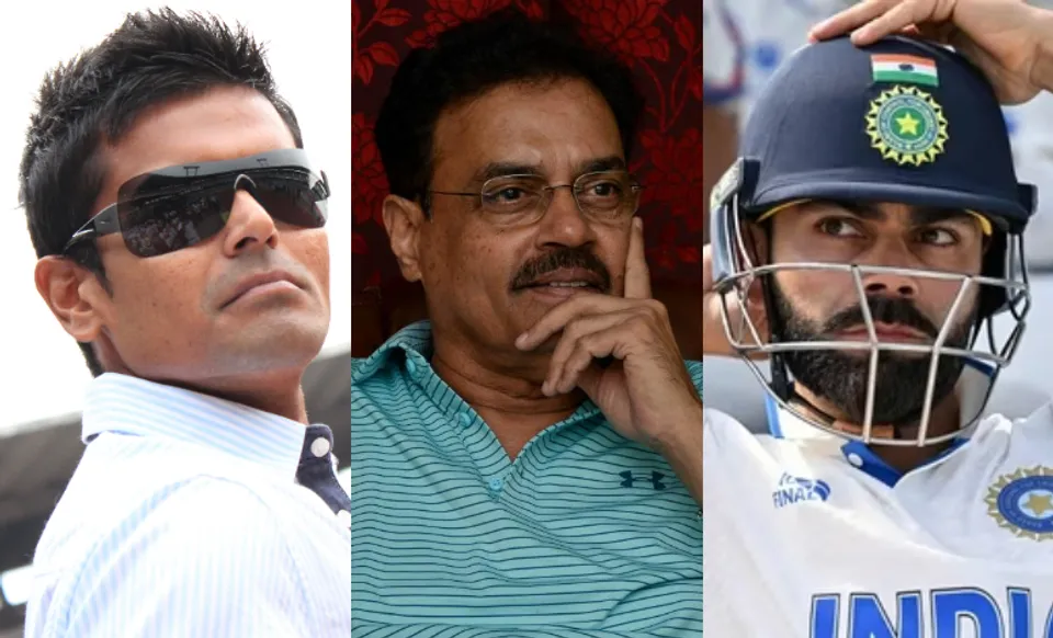 S Badrinath, Dilip Vengsarkar, and Virat Kohli