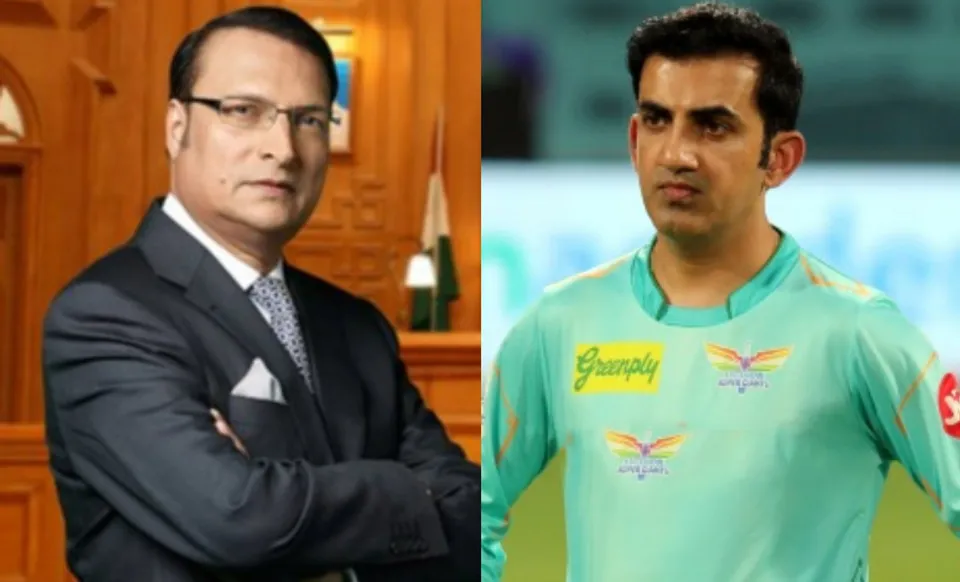 Rajat Sharma and Gautam Gambhir