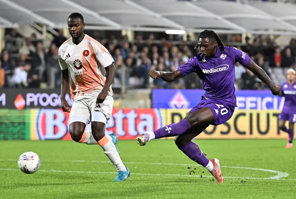 Moise-Kean-Evan-Ndicka-Fiorentina-Roma-goal