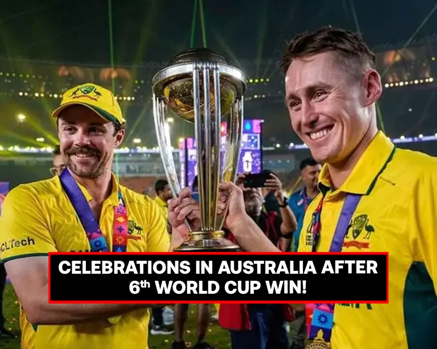 Celebrations in Australia after 6th World Cup Win