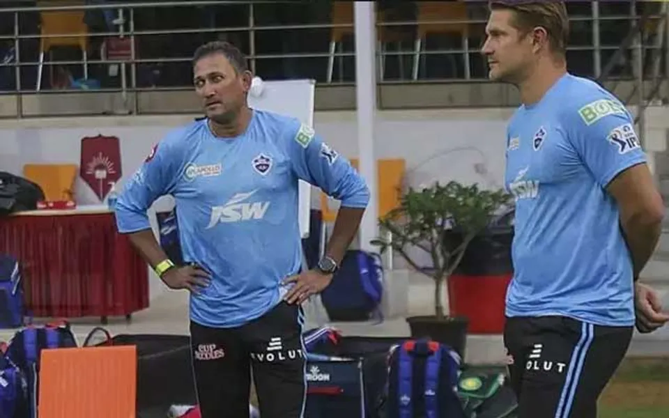 Ajit Agarkar and Shane Watson (Source - Twitter)