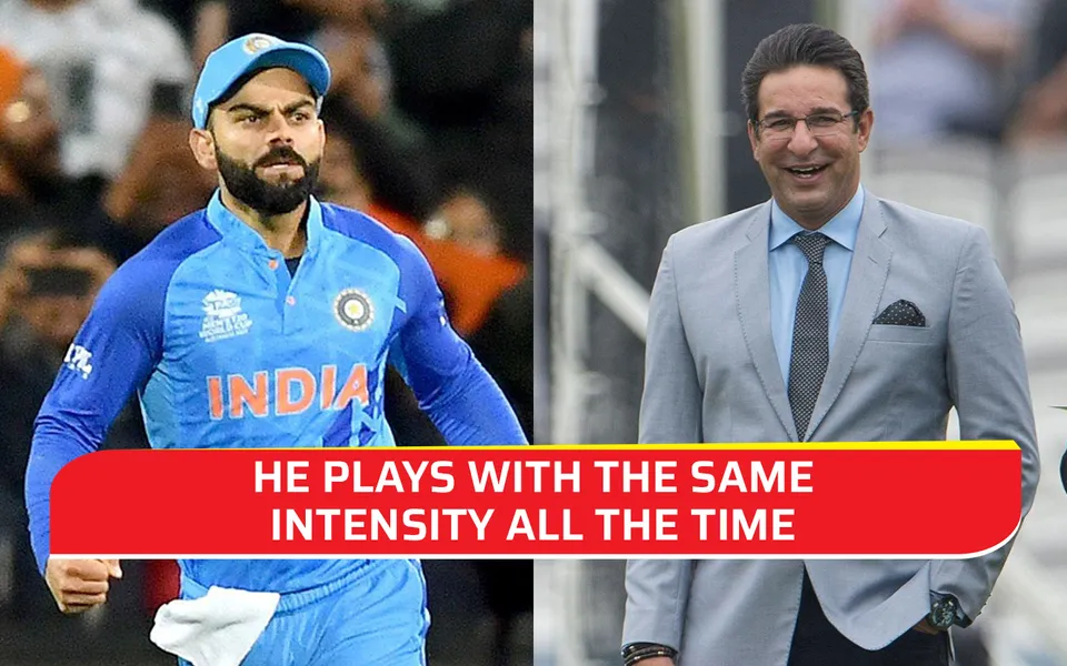 Virat Kohli and Wasim Akram