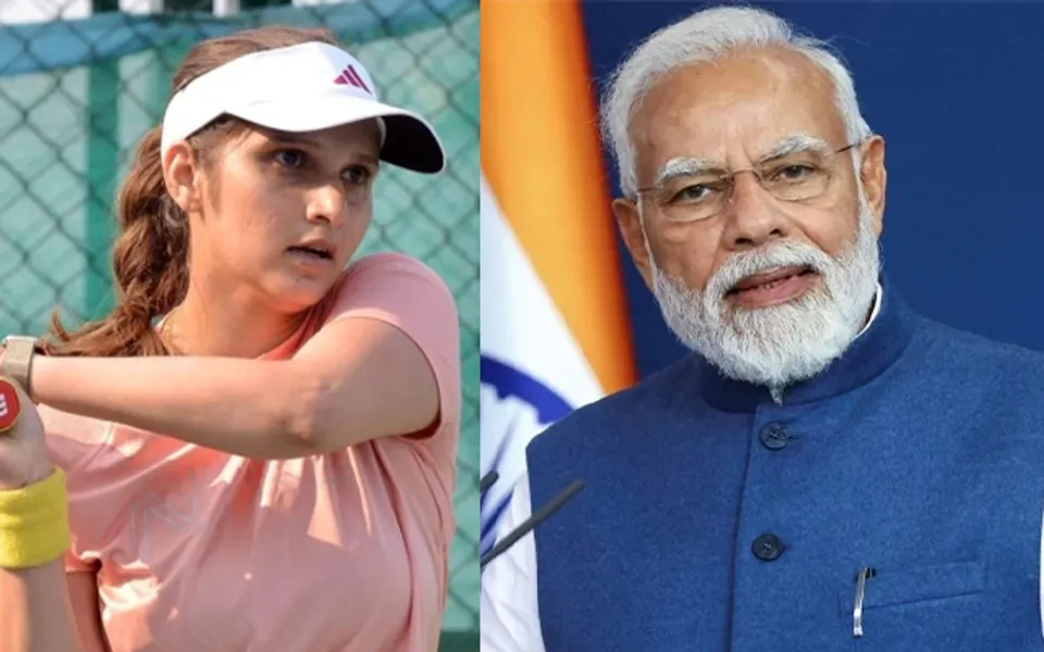 Sania Mirza and Narendra Modi