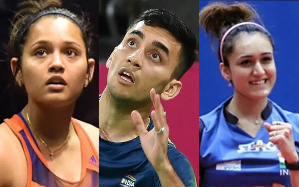 Dipika Pallikal, Lakshya Sen, Manika Batra