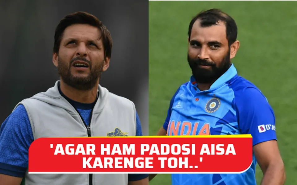 Mohammed Shami and Shahid Afridi