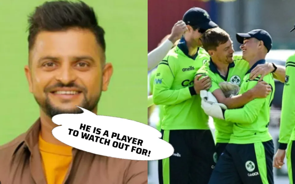 Suresh Raina and Ireland Cricket Team (Source - Twitter)