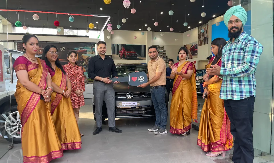 Customers taking delivery of Volkswagen Virtus in Punjab.jpg