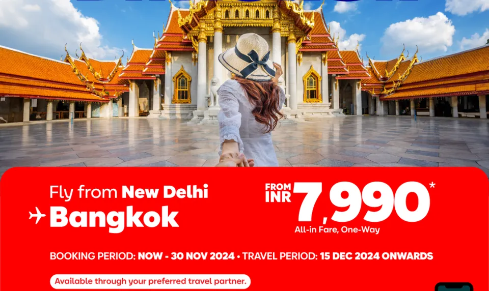 Direct Delhi to Bangkok Flights Start on Thai AirAsia X