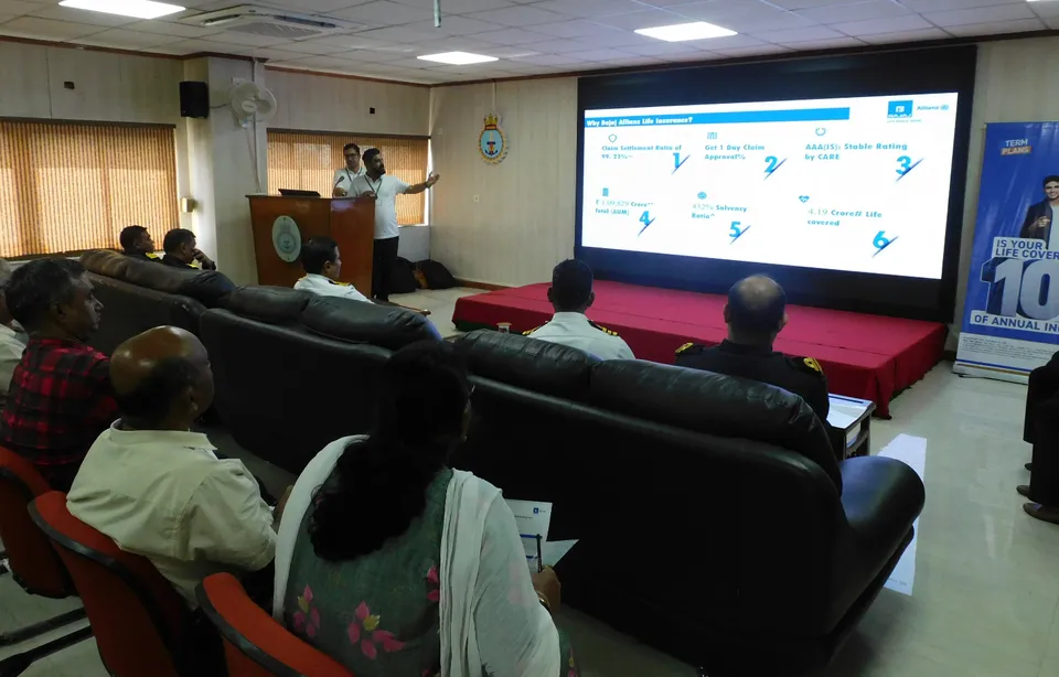 Bajaj Allianz Holds Financial Awareness Sessions for Navy Staff