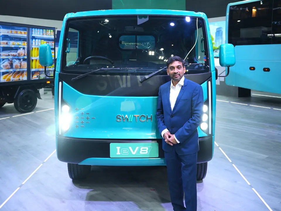 Mahesh Babu, CEO of SWITCH Mobility with SWITCH IeV8