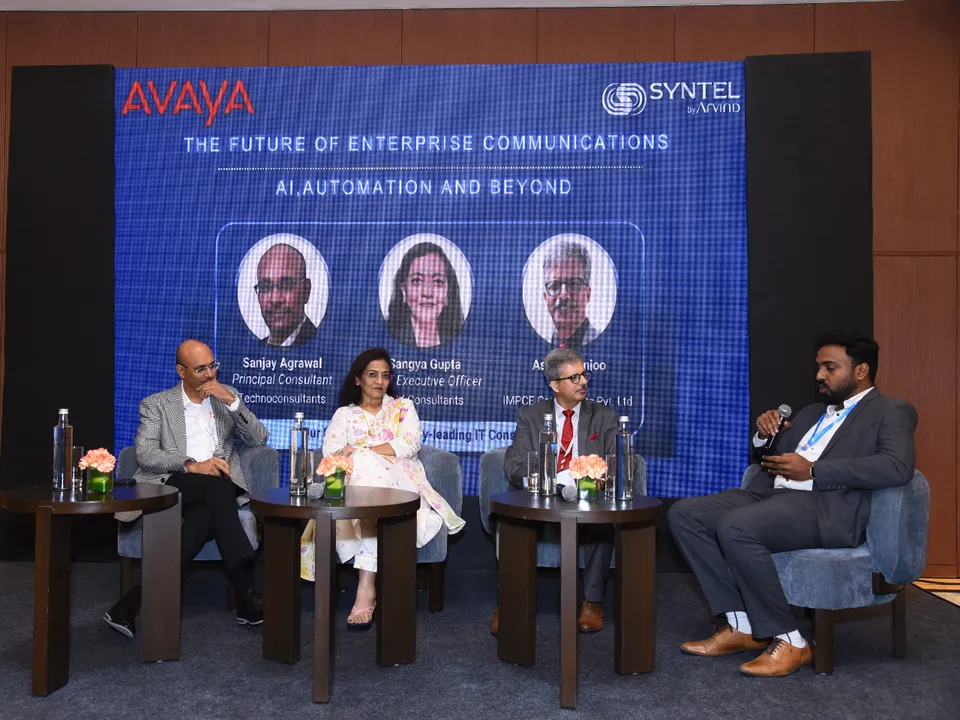 Sanjay Agarwal, Sangya Gupta, Ashok Ganjoo and Vinoth Kumar, Pre Sales Head, Syntel By Arvind.jpg