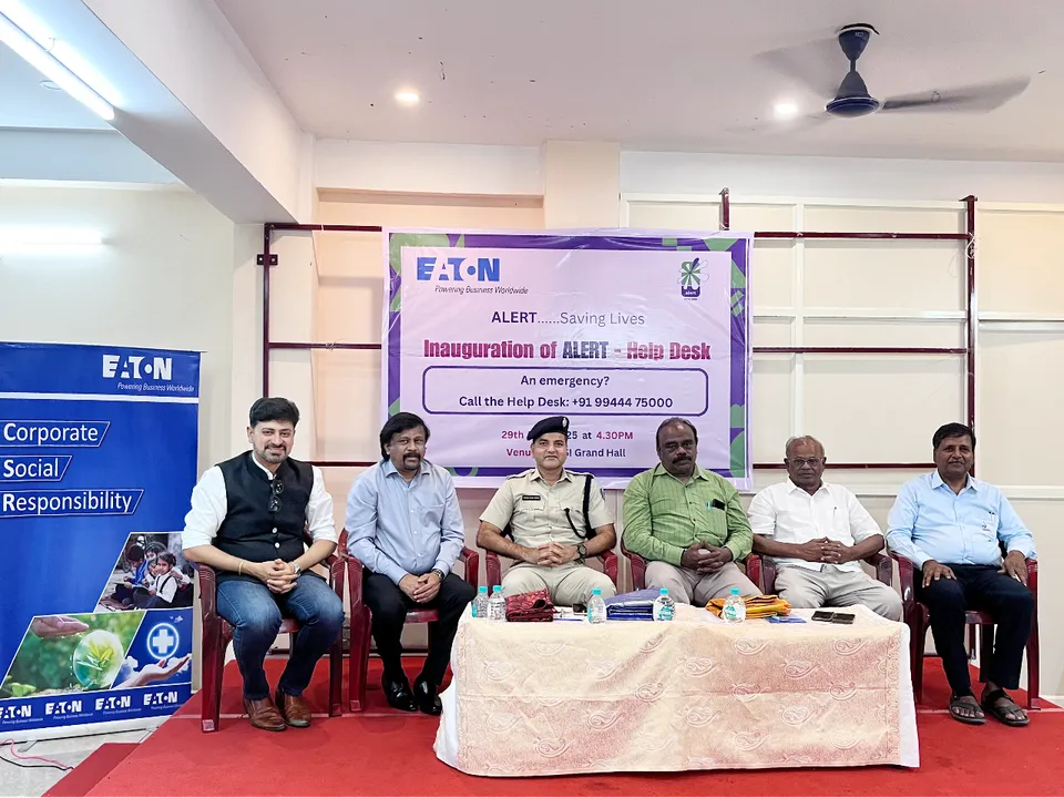 Eaton, ALERT NGO Set Up Citizen ALERT Helpdesk in Puducherry