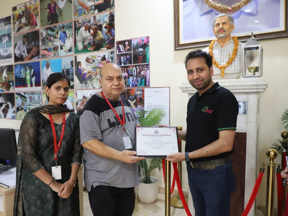 La Pink Marks 2 Years with Earth Saviours Foundation Visit