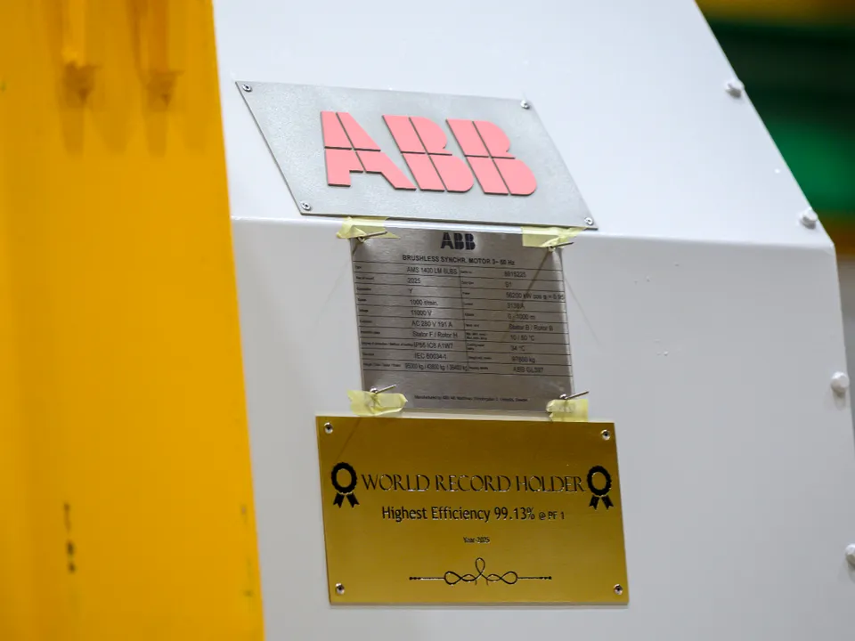 ABB Motor Achieves 99.13% Efficiency for Steel Plant in India