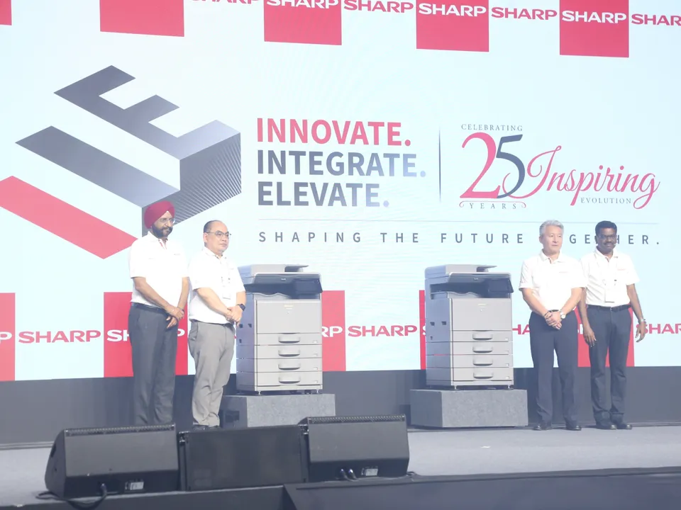 Left-Right ( Mr. Sukhdev Singh- President, Smart Business Solutions, Mr. Osamu Narita- Managing Director, Mr. Jun Kasawaki- Head, Asia Business Solutions Centre, Thailand, and Mr. Madhu- GM- Product Plan.JPG