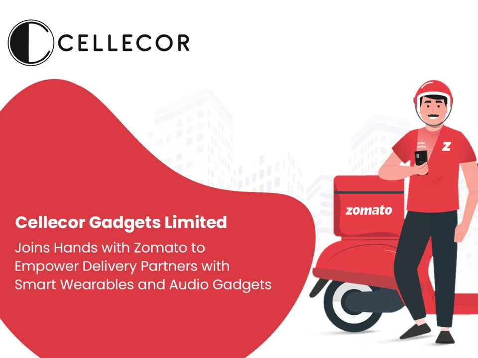 Cellecor Offers Smart Gadgets to 10000 Zomato Delivery Partners