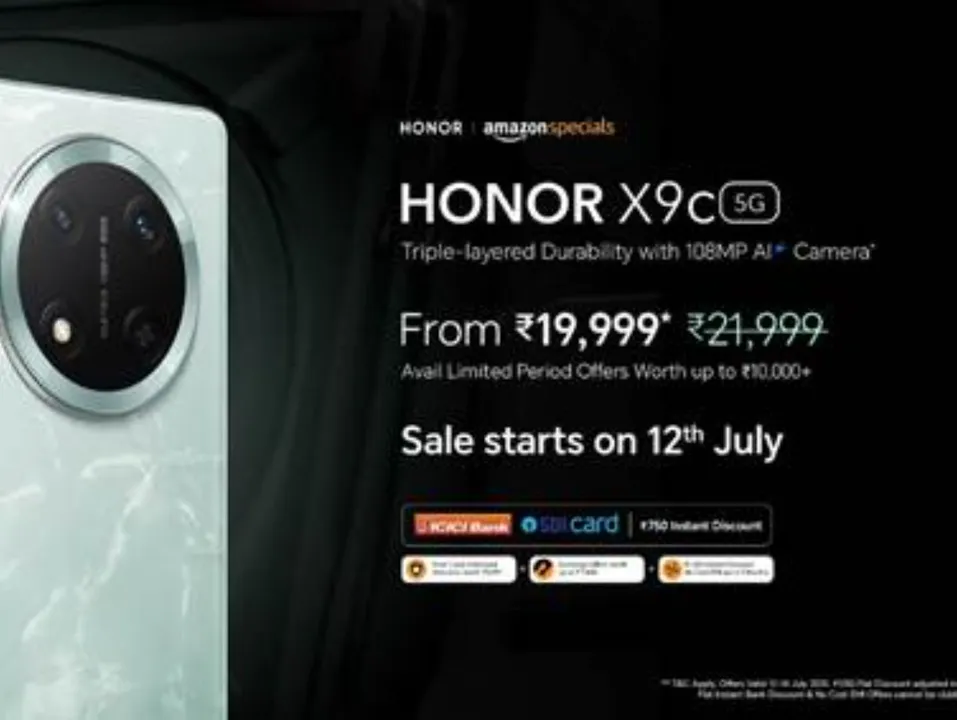 HONOR X9c 5G Goes on Sale on Amazon at ₹19,999 for Prime Day