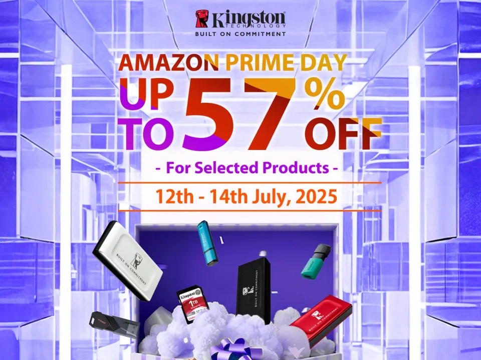 Kingston Technology Offers Up to 57% Off on Amazon Prime Day 2025