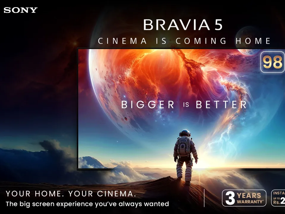 Sony India Launches 98-Inch BRAVIA 5 TV with 98-Inch Display in India