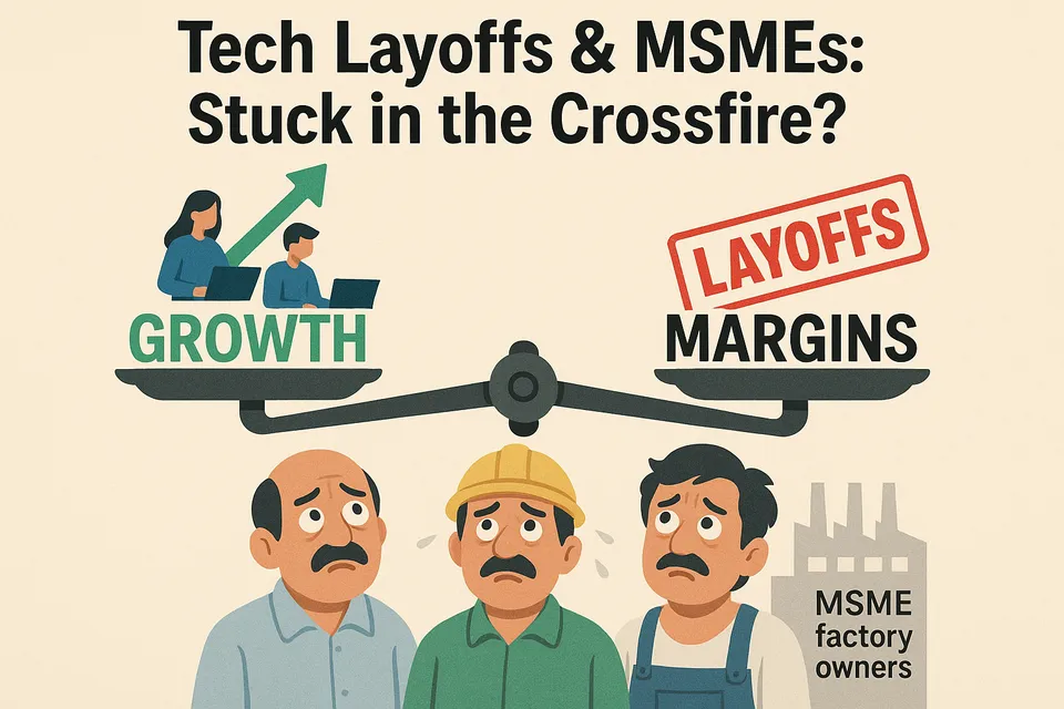 20250805_1655_Tech Layoffs Impact MSMEs_simple_compose_01k1wzhkfyfd6bnn7b0c9jx9we