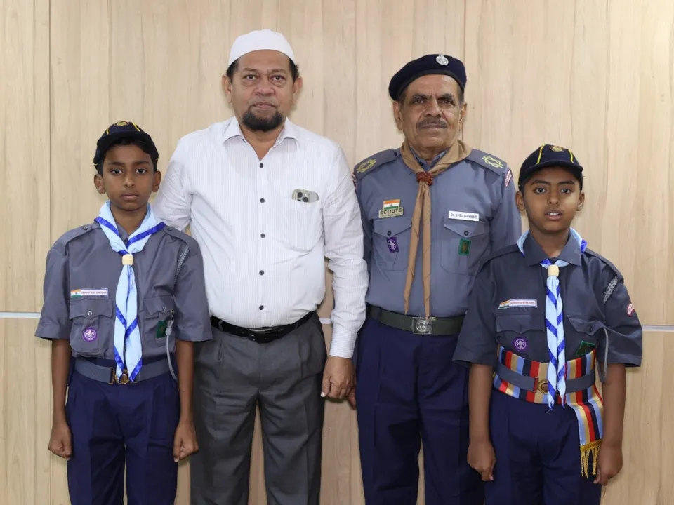 Two MS Creative School Cubs to Represent Telangana at International Cuboree in Sri Lanka