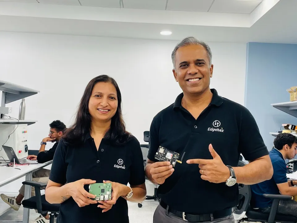 L-R Savitri Patil COO and Co-founder Prabhu Stavarmath CEO and Co-founder_Edgehax