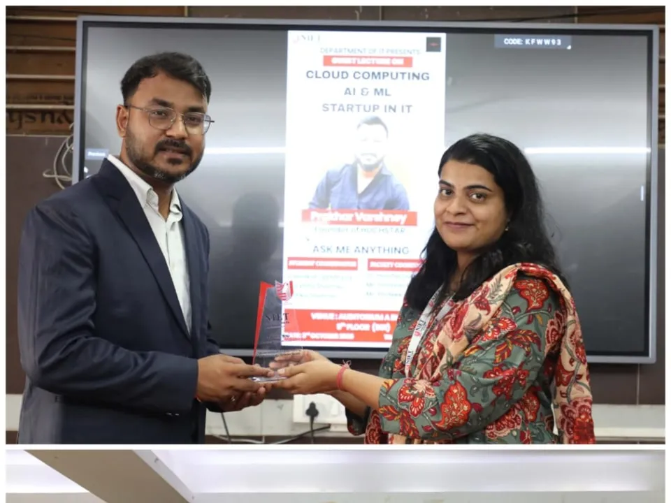 NIET Organizes Session on AI, ML, Cloud and Startup Innovation