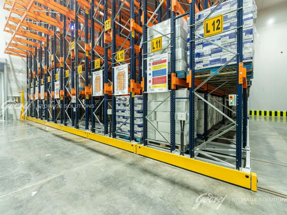 Mobile Pallet Racking system by Godrej Enterprises 2