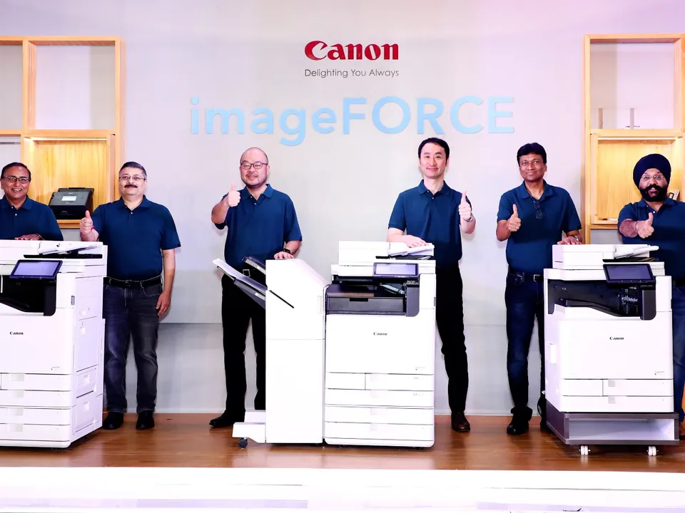 Mr Fukui Shinsuke - Senior Director Regional Business Imaging Solutions Canon Singapore Mr Toshiaki Nomura President and CEO of Canon India and Mr C Sukumaran Senior Director of