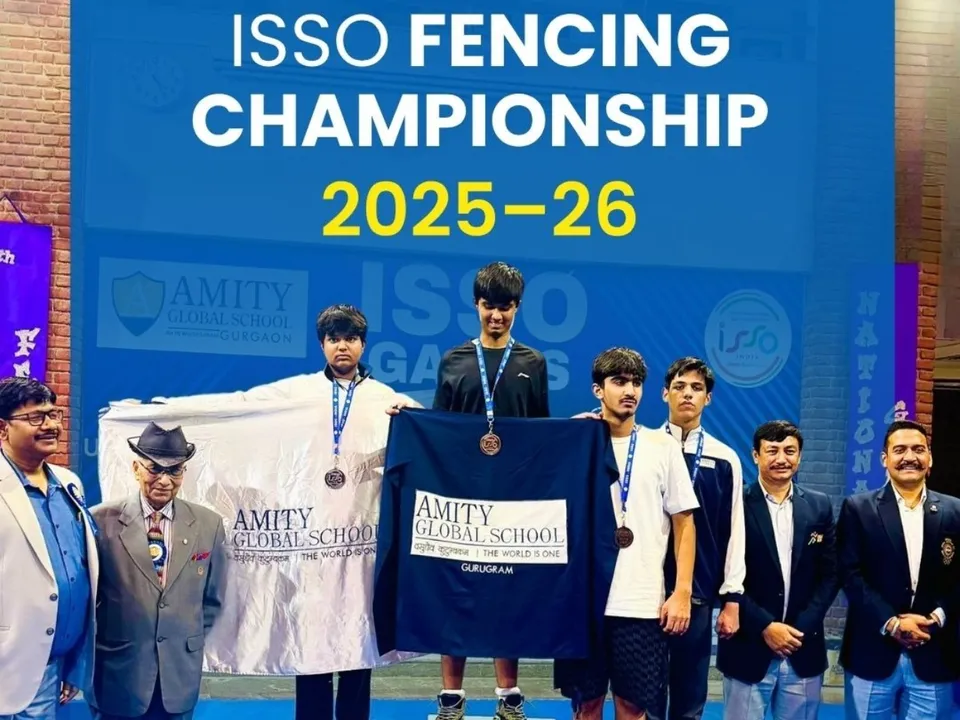 Amity Global School Marks Strong Medal Tally in ISSO Fencing 2025