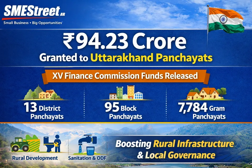 ₹94 Crore XV Finance Commission Grants Released for Uttarakhand PRIs | SMEStreet