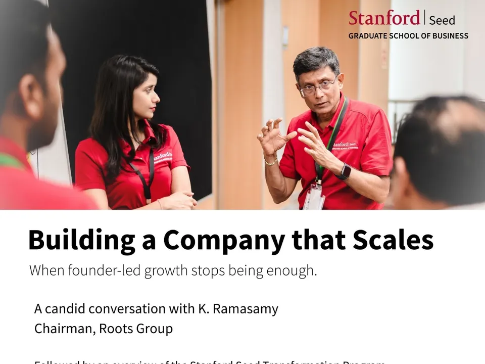 Stanford Seed Leadership Conversation On Scaling Companies