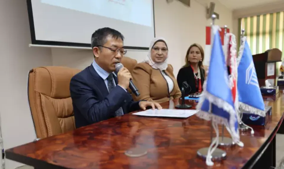 Celebrating the partnership between UNESCO, the Ministry of Education and Huawei in Egypt