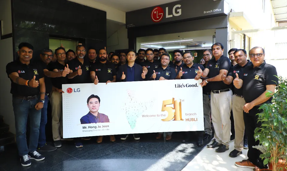 Managing Director of LG Electronics India travels to Hubli marking his