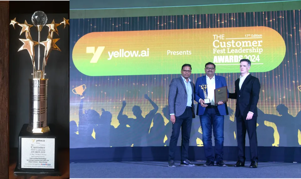 AAA Certified Technology - Best Customer Service - 17th Customer Fest Leadership Awards 2024.png